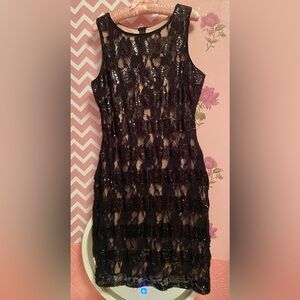 🌹 Joseph Ribkoff 🌹 Black Sequin Lace Dress